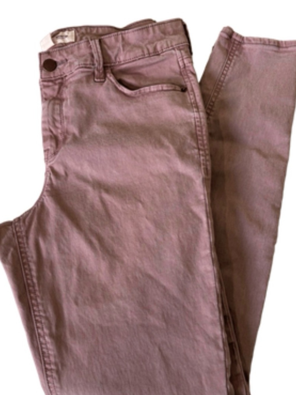 Old Navy Rockstar Super Skinny Mid-Rise Jeans Size 10 | Mauve Pink Stretch - Picture 3 of 3